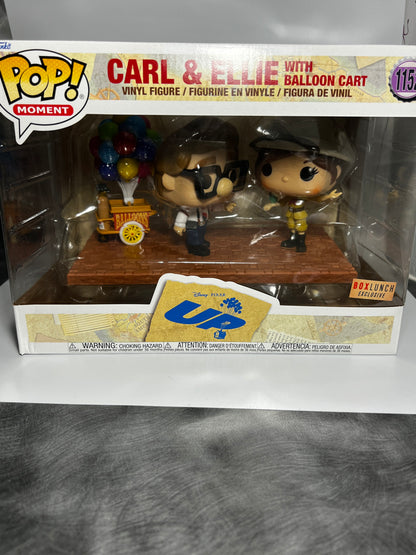 Funko Pop! Disney Moment - Up! - Carl & Ellie w/balloon cart (Box Lunch Exclusive)