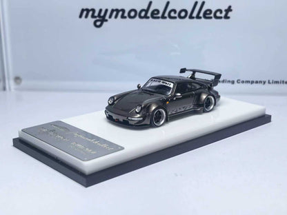 My Model Collect Porsche RWB 964 High Wing (Chrome Pearl Grey)