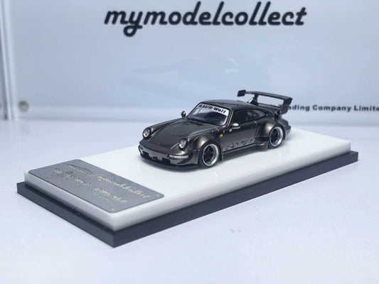 My Model Collect Porsche RWB 964 High Wing (Chrome Pearl Grey)