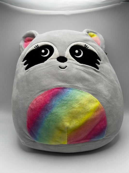 Squishmallow Max The Rainbow Racoon 8” Stuffed Plush
