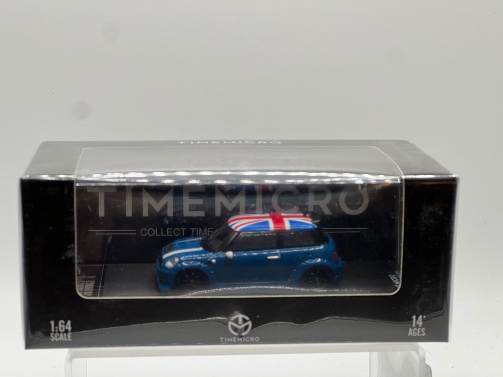TimeMicro LBWK Mini Cooper (Blue/British Flag)