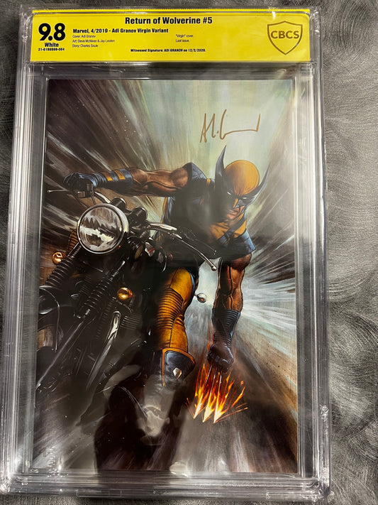 Return of Wolverine #5 - 9.8 CBCS Witnessed signature Adi Granov
