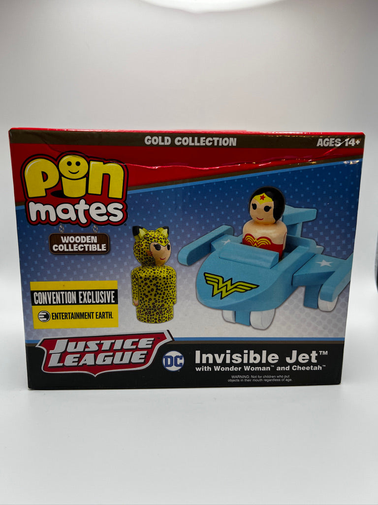 Wonder Woman Invisible Jet avec WW et Cheetah Pin Mates - Convention Excl.