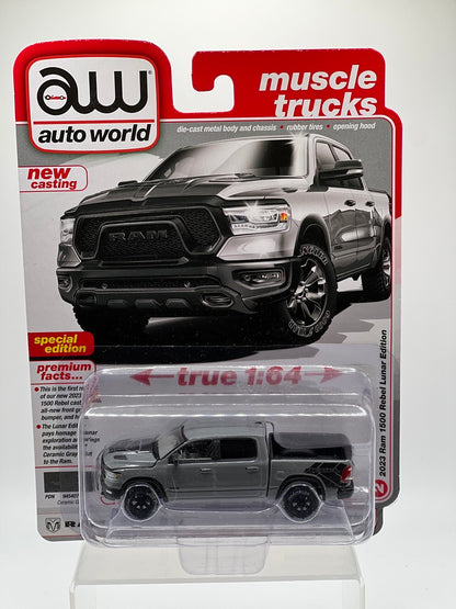 Auto World - 2023 Dodge Ram Rebel Lunar Edition (Ceramic Grey w/Rebel Graphics)