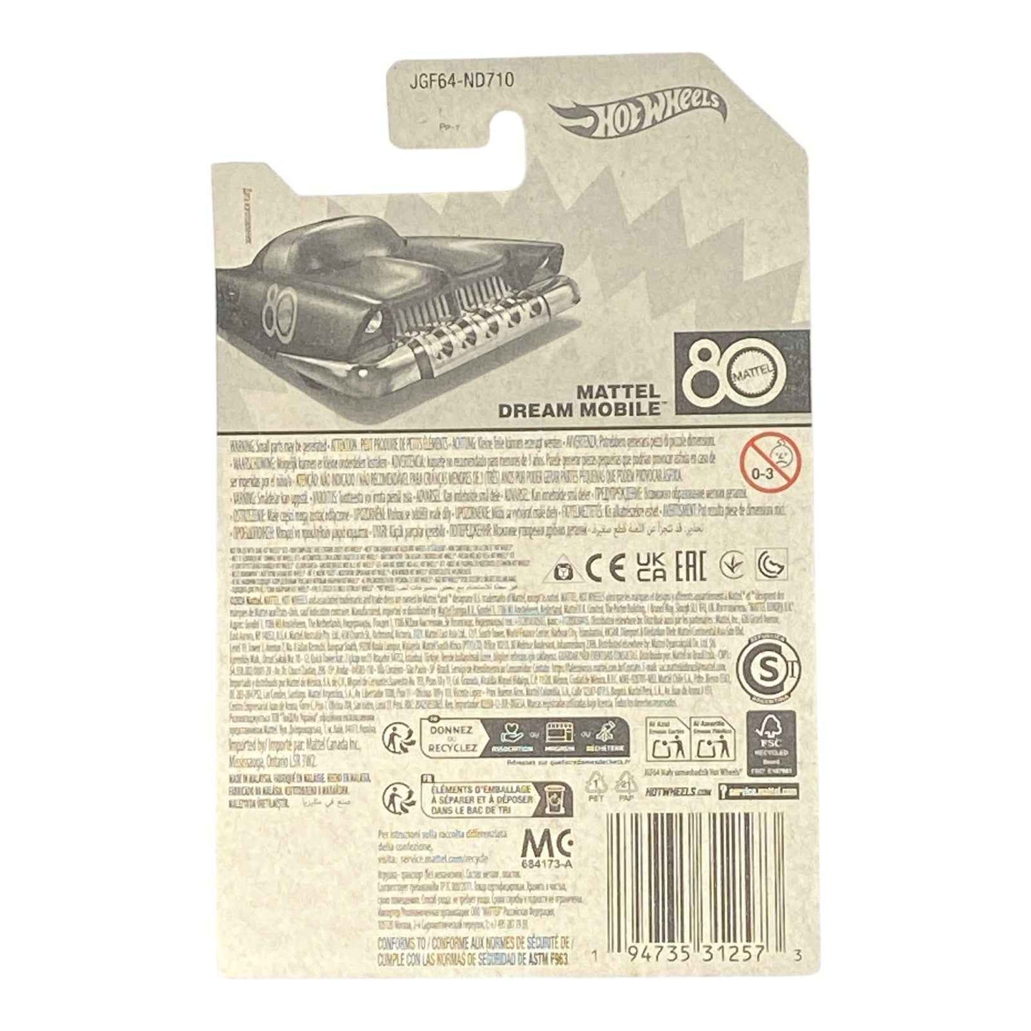 Hot Wheels Mattel Dream Mobile Celebrating Mattel’s 80th Anniversary