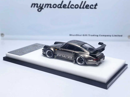 My Model Collect Porsche RWB 964 High Wing (Chrome Pearl Grey)
