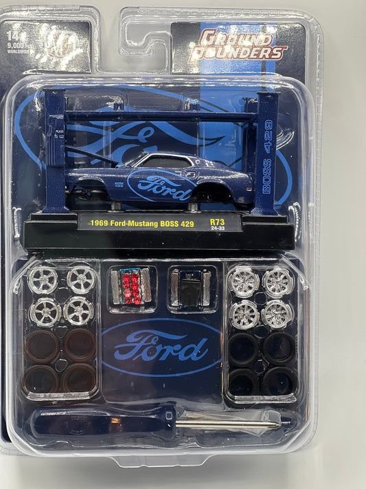 M2 Model Kit - 1969 Ford Mustang BOSS 429 (Blue)