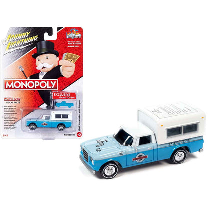 Johnny Lightning 1960 Studebaker with Camper - Monopoly Water Works w/Exclusive Game Token
