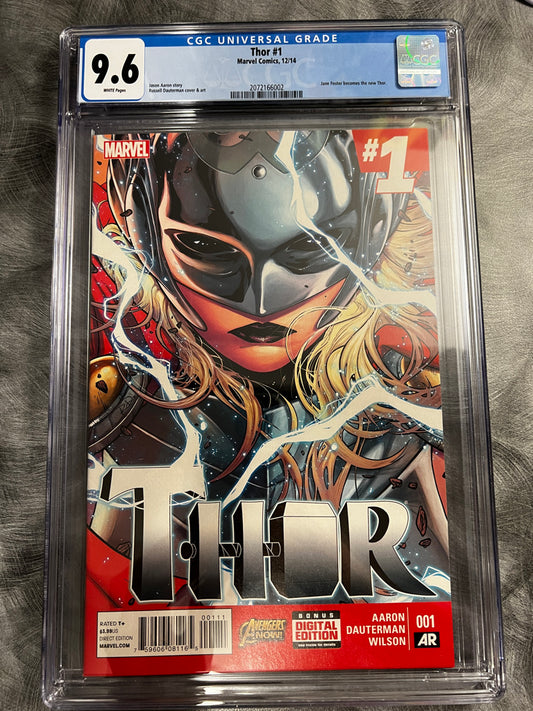 Thor #1 - 9.6 CGC Universal Grade, Jane Foster as the new Thor