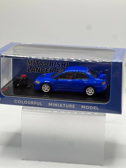 CM Model - Mitsubishi Lancer Evo IX (Blue w/engine)
