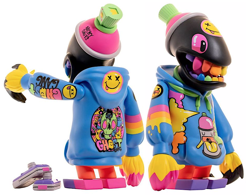 MAD Spraycan Mutant Ghost Gang by Nicky Davis x MAD x Martian Toys with VLTD!