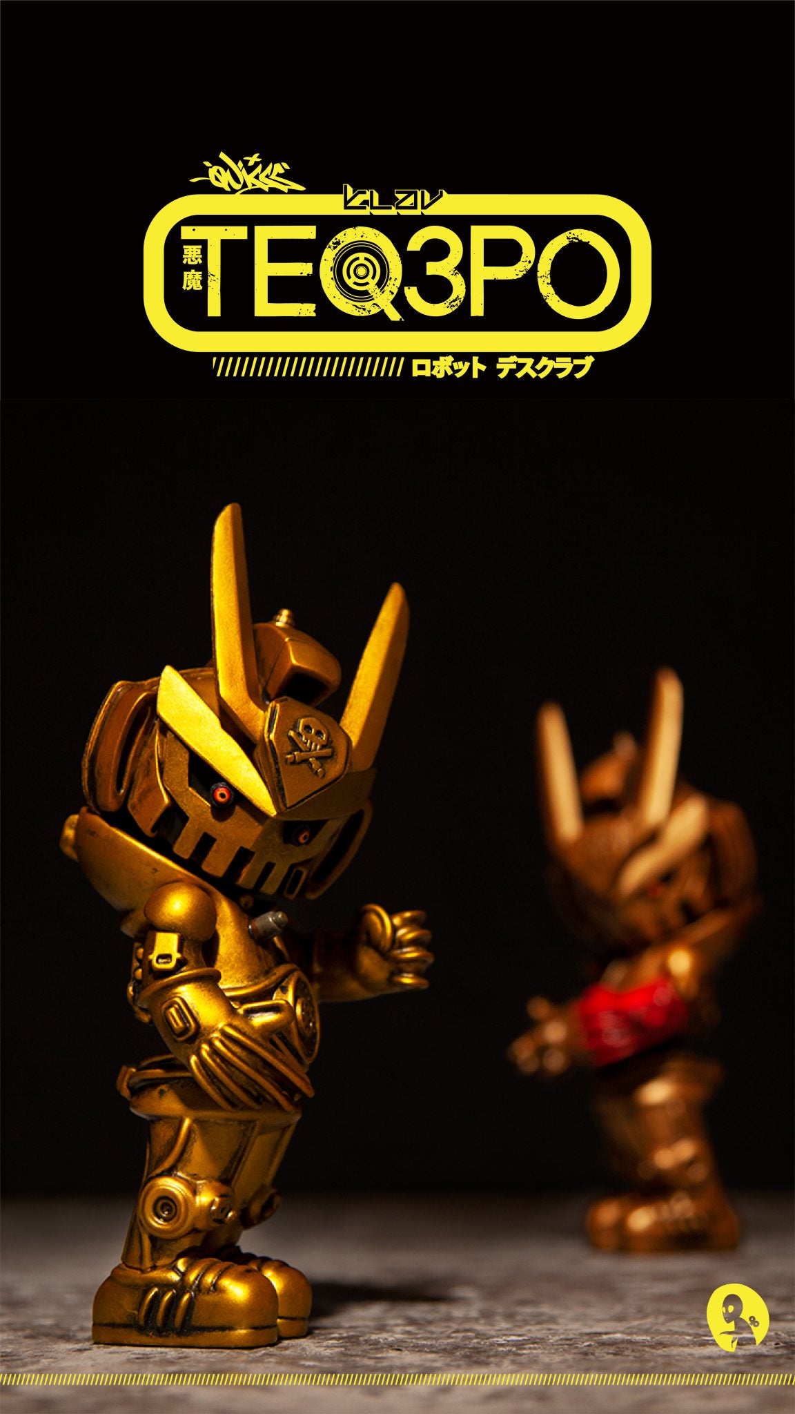 TEQ3PO - Gold Chrome by Klav9 x Quiccs x Martian Toys