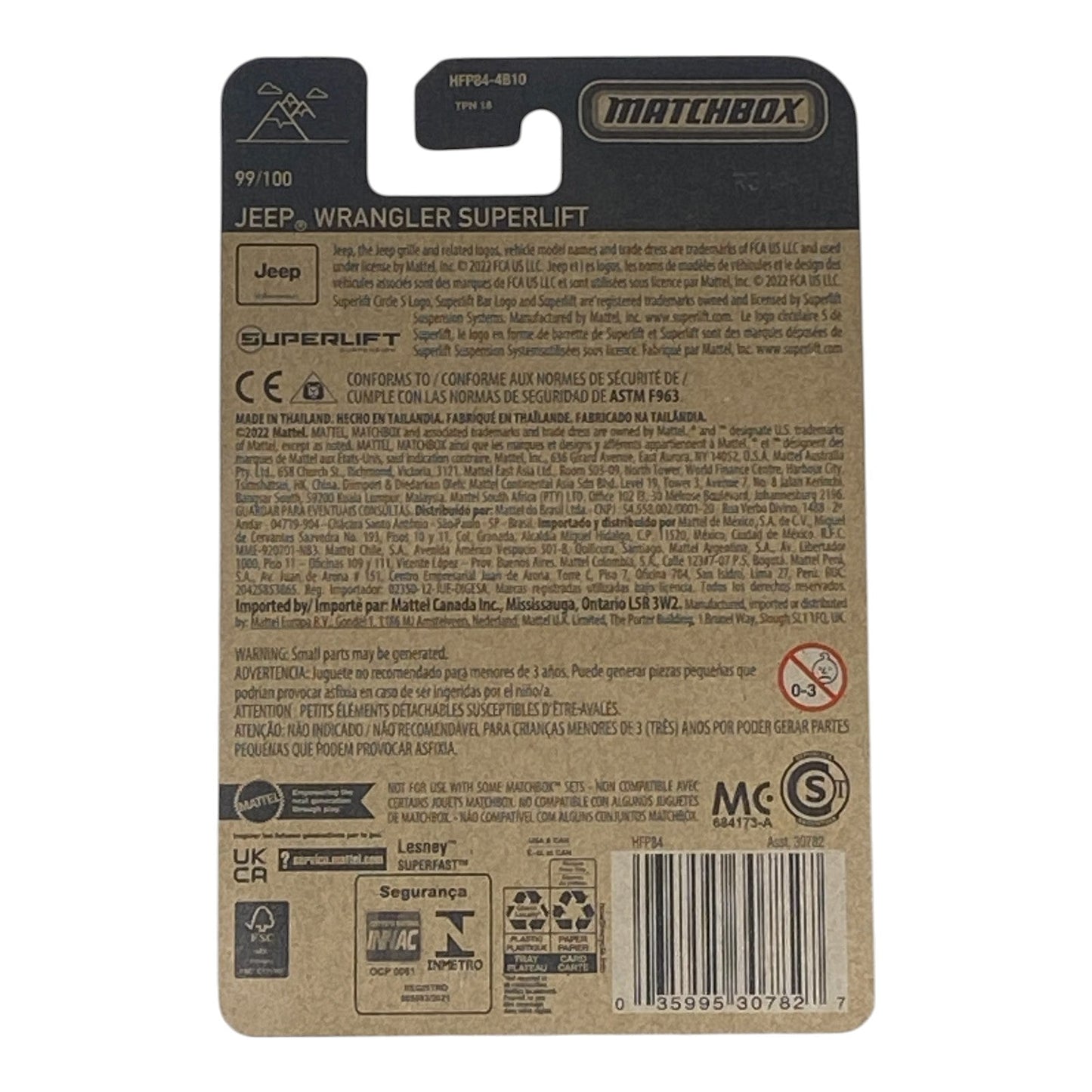 Matchbox Jeep Wrangler Superlift - Matchbox Series 99/100