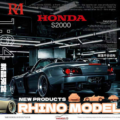 Rhino Model Honda S2000 Wide-Body Roadster (Silver)