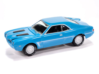 Johnny Lightning Classic Gold - 1969 AMC Javelin (Big Bad Blue w/White C Stripe)