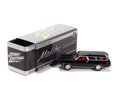 Johnny Lightning Collectors Boîte de rangement – ​​1970 Dodge Challenger R/T (bleu vif) 2021 version 3A