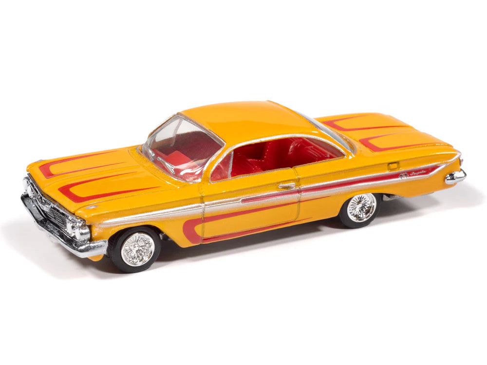 Auto World - 1961 Dodge Phoenix Lowrider (Mango Smoothie Metallic w/Lowrider Graphics)