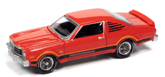 Johnny Lightning 1976 Plymouth Road Runner (Spitfire Orange w/Black & Orange Side Stripes & RR Side Script)