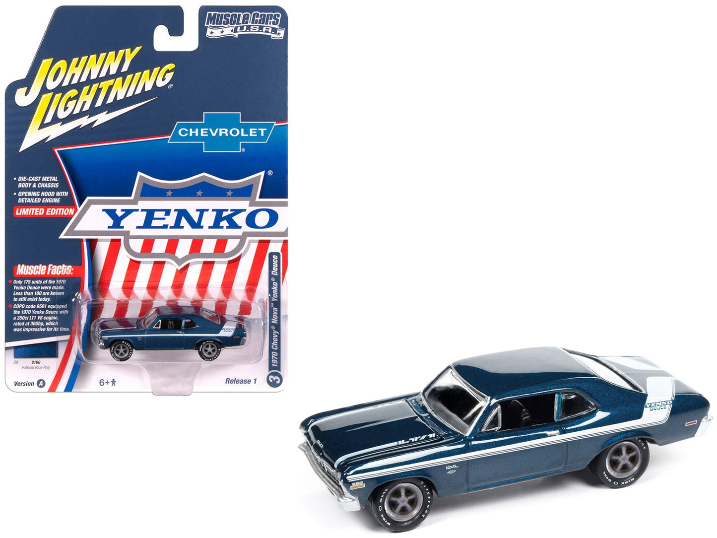 Johnny Lightning - John Wick - Chevrolet Chevelle SS 1970 (poliéster verde bosque)