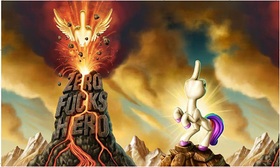 FUnicorn Bad to the Bone Edition 8-inch resin sculpture