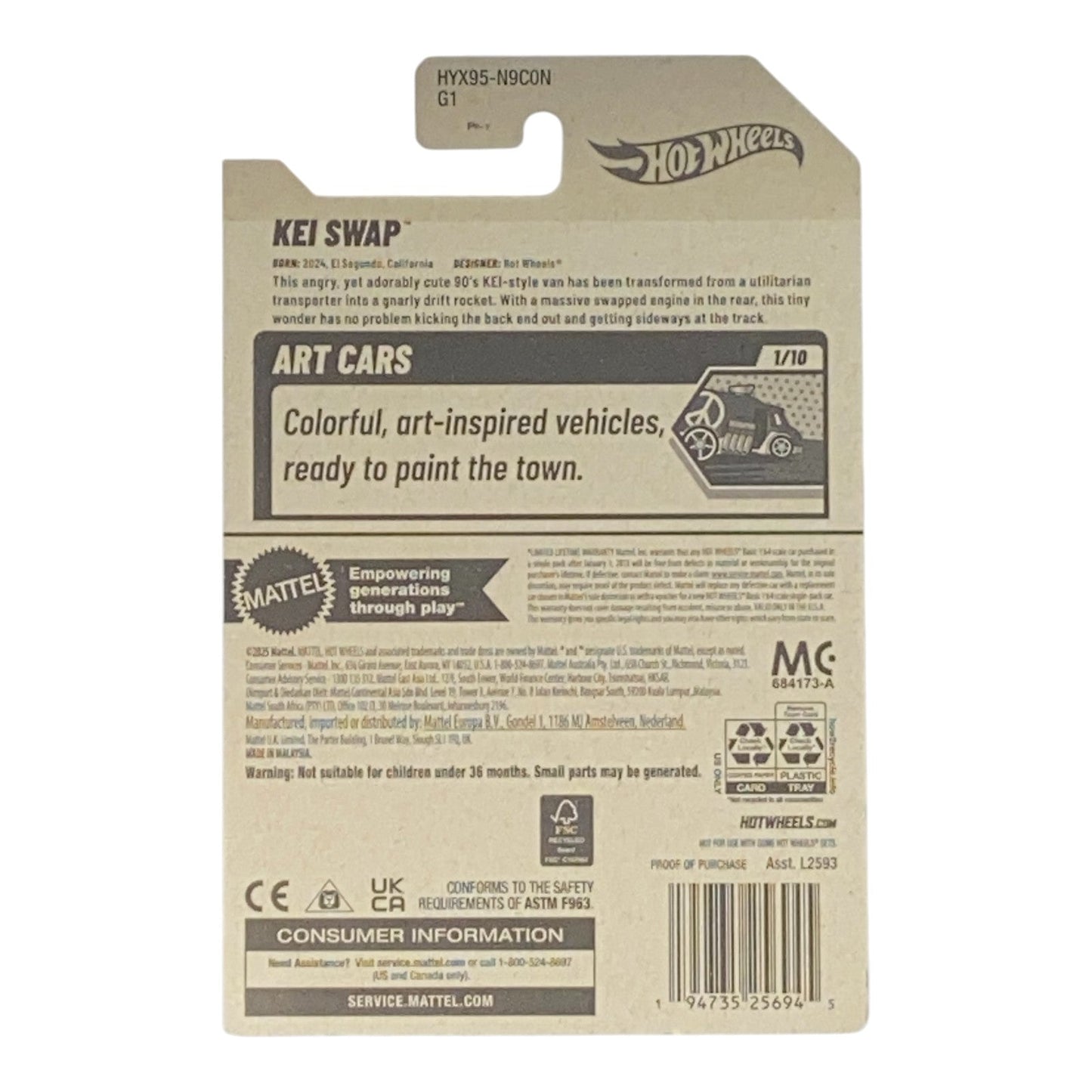 Hot Wheels Kei Swap - Art Cars Series 1/10