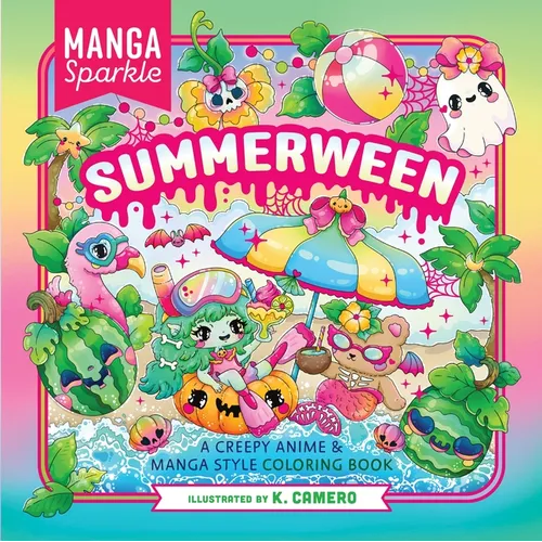 Manga Sparkle: Summerween: A Creepy Anime & Manga Style Coloring Book
