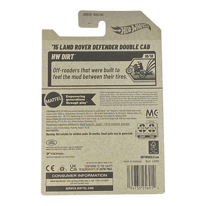 Hot Wheels '15 Land Rover Defender Double Cab - HW Dirt Series 10/10