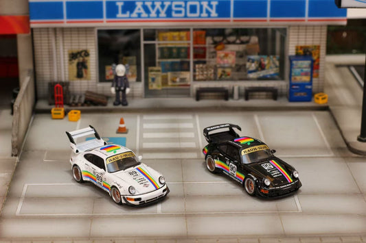 (PREORDER) Street Weapon Porsche RWB 964 Wide-Body Modified (Apple Livery)