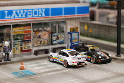 (PREORDER) Street Weapon Porsche RWB 964 Wide-Body Modified (Apple Livery)