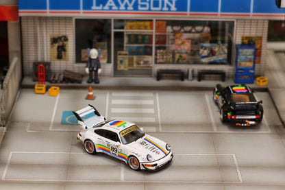 (PREORDER) Street Weapon Porsche RWB 964 Wide-Body Modified (Apple Livery)