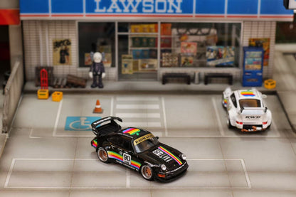 (PREORDER) Street Weapon Porsche RWB 964 Wide-Body Modified (Apple Livery)