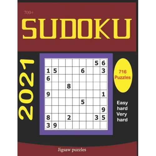 700+ Sudoku Jigsaw Puzzles: Sudoku Puzzle Book for Adults