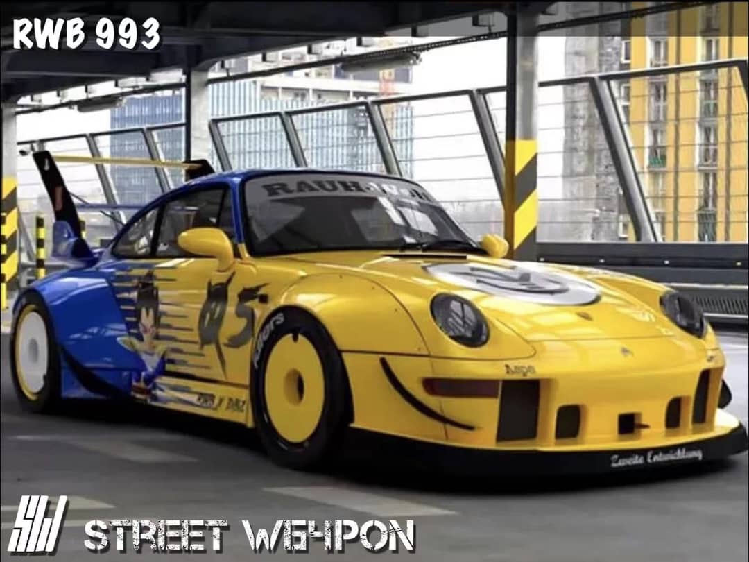 STREET W64PON RWB Porsche 993 Livrée Dragon Ball (Végéta)