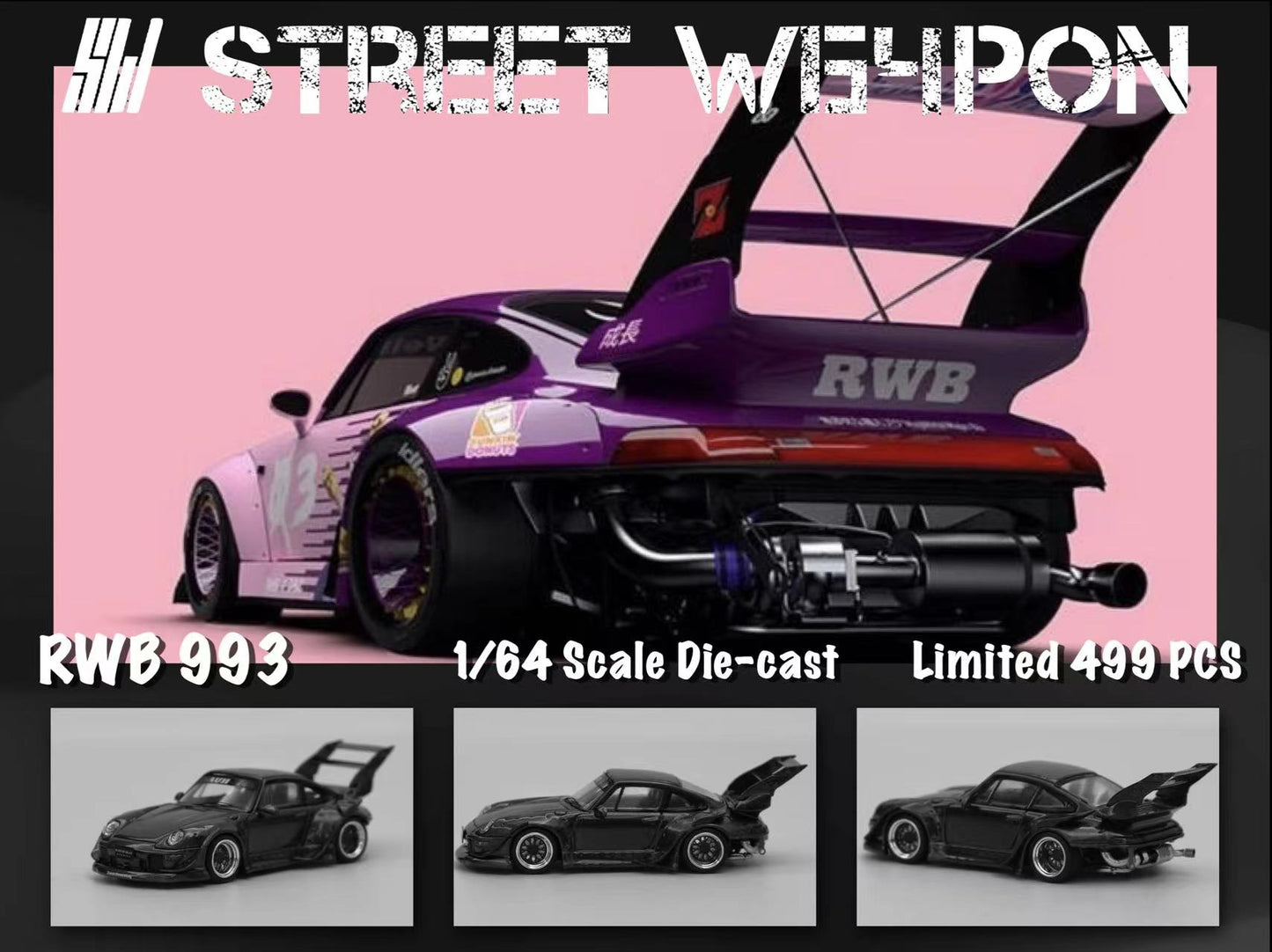 STREET W64PON RWB Porsche 993 Livrée Dragon Ball (MaJin Buu)