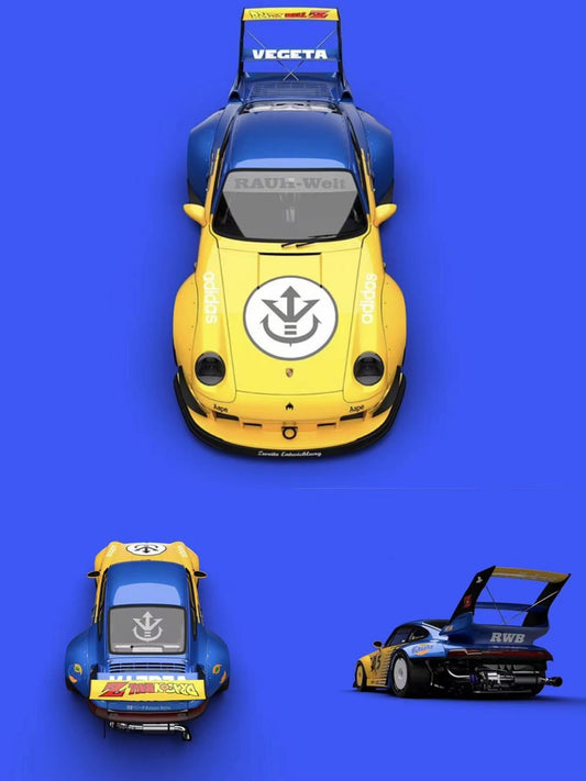 STREET W64PON RWB Porsche 993 Livrée Dragon Ball (Végéta)