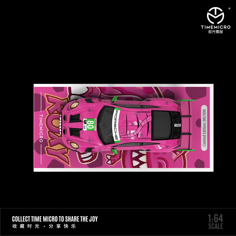 TimeMicro Porsche 992 Tyrannosaure "Roxy" (Rose/sans figurine) 