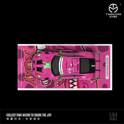 TimeMicro Porsche 992 Tyrannosaure "Roxy" (Rose/sans figurine) 