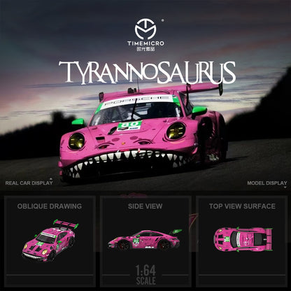 TimeMicro Porsche 992 Tyrannosaure "Roxy" (Rose/sans figurine) 