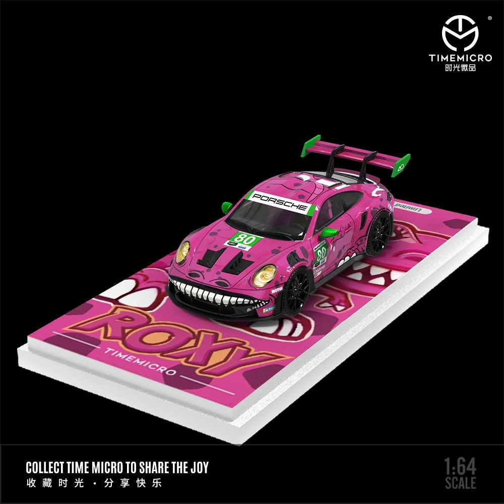 TimeMicro Porsche 992 Tyrannosaure "Roxy" (Rose/sans figurine) 