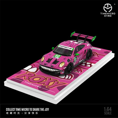 TimeMicro Porsche 992 Tyrannosaure "Roxy" (Rose/sans figurine) 