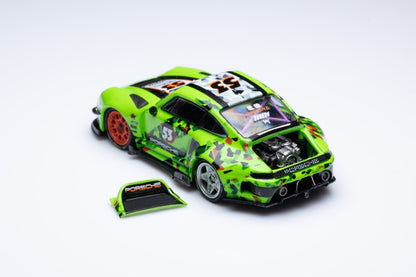 (PREORDER) DCM & D.Bo Model RWB Porsche 993 Modified Ducktail (Green #53)