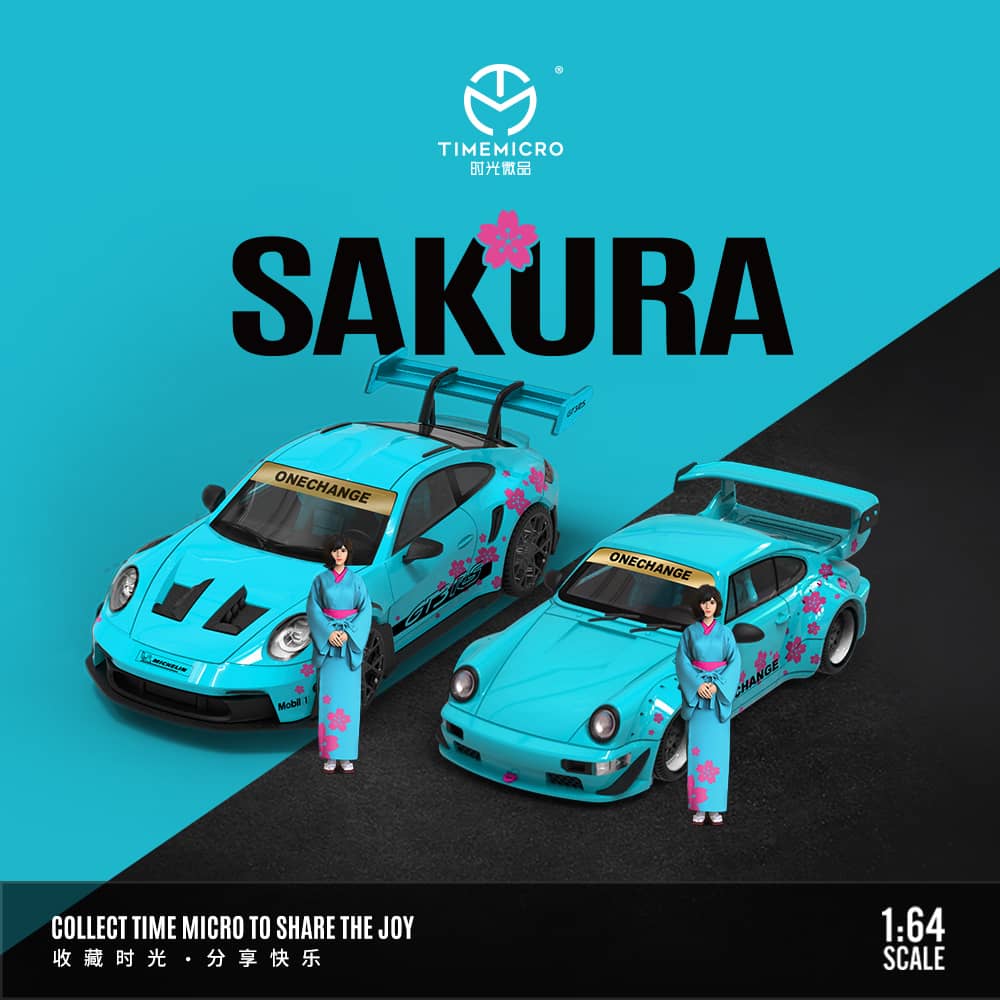 (PREORDER) TimeMicro Porsche 964 (Sakura Blue/No figure)