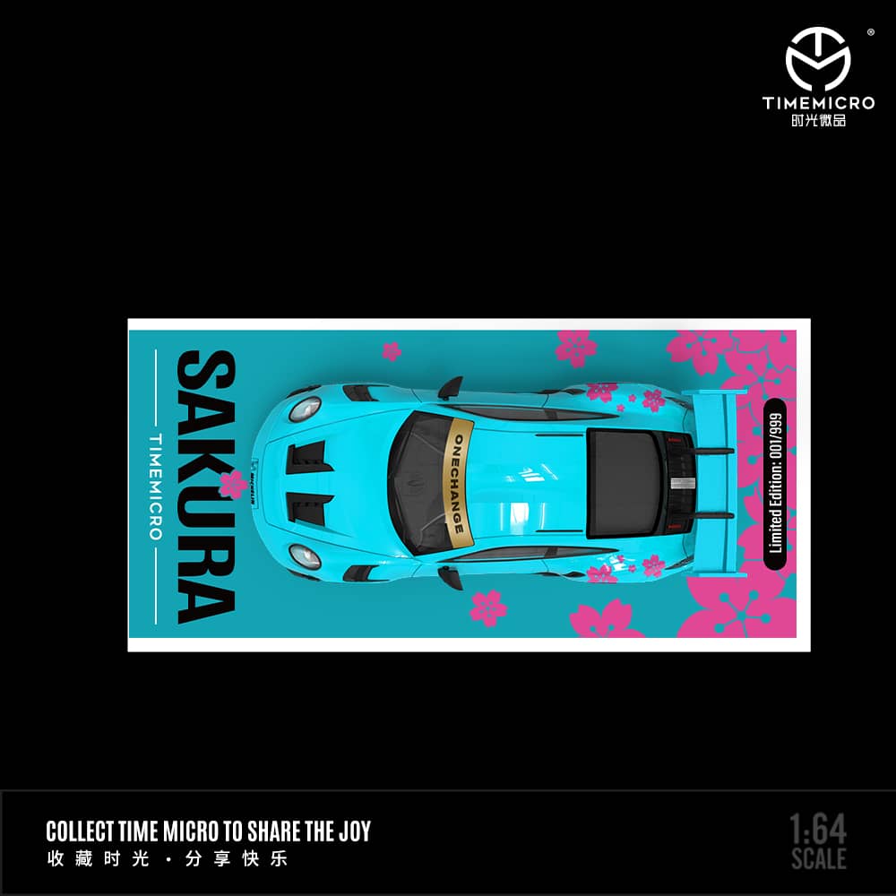 (PREORDER) TimeMicro Porsche 992 GT3 RS (Sakura Blue/No figure)
