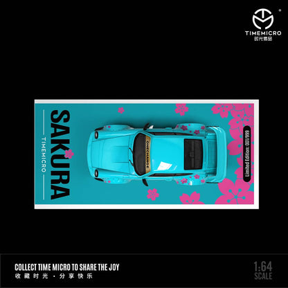 (PREORDER) TimeMicro Porsche 964 (Sakura Blue/No figure)