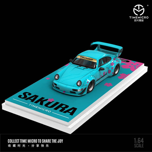 TimeMicro X GDO RWB 964 Kanagawa Surf Livery (Voiture et figurine)