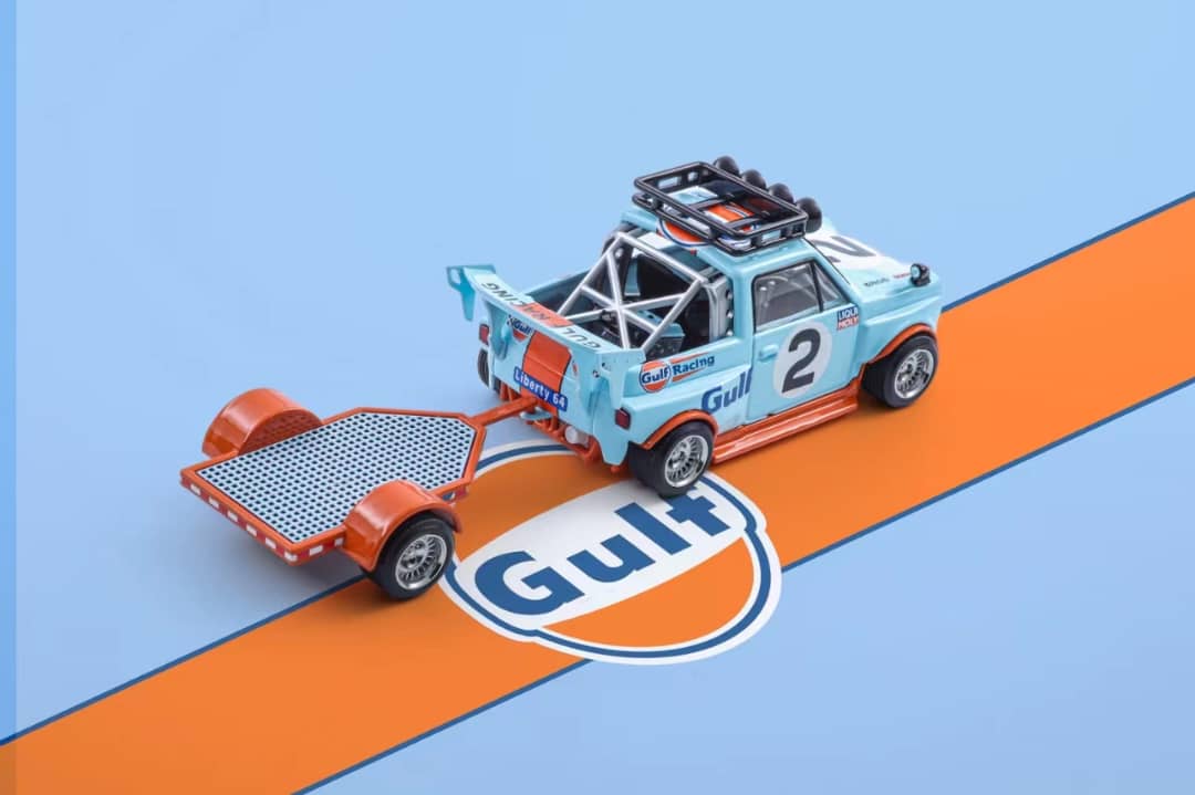 (PREORDER) Liberty64 Honda Pickup with trailer (Gulf Livery)