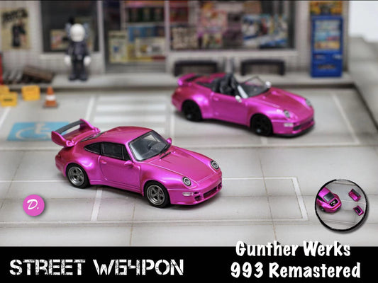 (PREORDER) Street Weapon Gunther Werks 991 Remastered Coupe (Flash Pink)