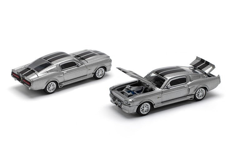 (PREORDER) Pop Race - 1967 Shelby Mustang GT500 (Grey w/Black stripes)