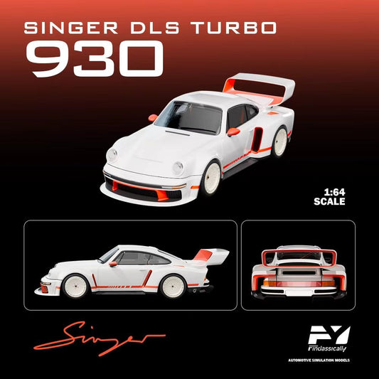 Finclassically Singer Porsche 911 DLS Turbo Track (Pearl White)
