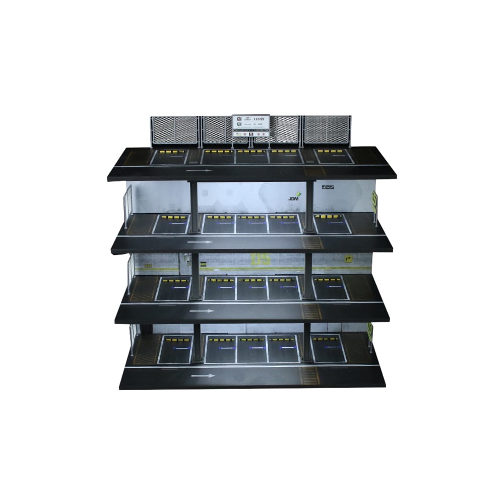 (PREORDER) MoreArt - Steel Frame Garage/Parking Lot Scene (American or Japanese Style)